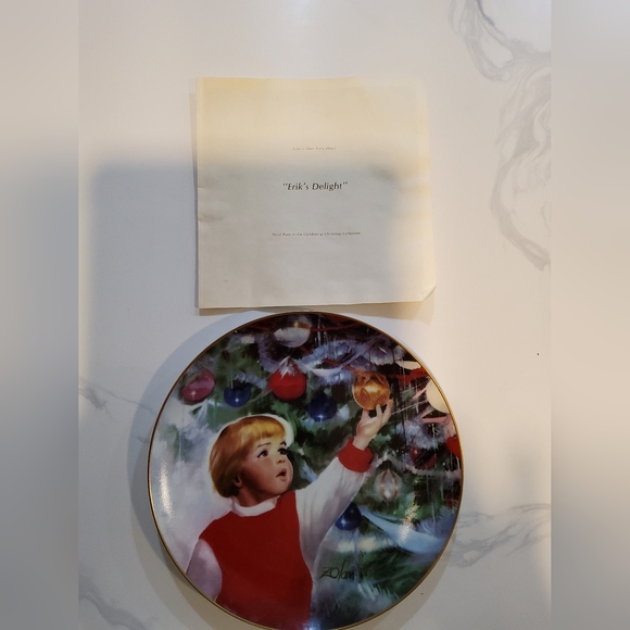 Erick's Delight Donald Zolan Wonders Of Youth Collectors Plate Pemberton & Oakes - Picture 2 of 8